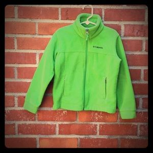 {Columbia} Neon Green Fleece Jacket